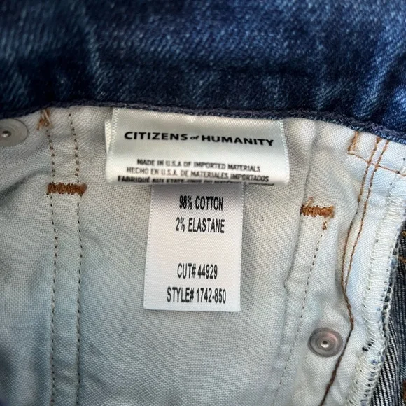 Citizens of Humanity, olivia high rise denim in excellent condition. - Picture 4 of 6